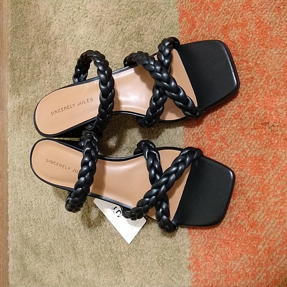 Sincerely Jules Braided Heeled Sandals - Picture 1 of 9
